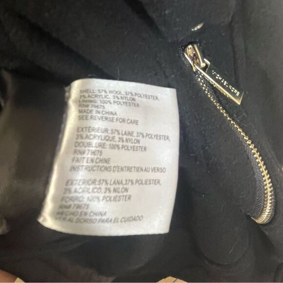 MICHAEL Michael Kors Asymmetrical Coat Sz L - Picture 12 of 12